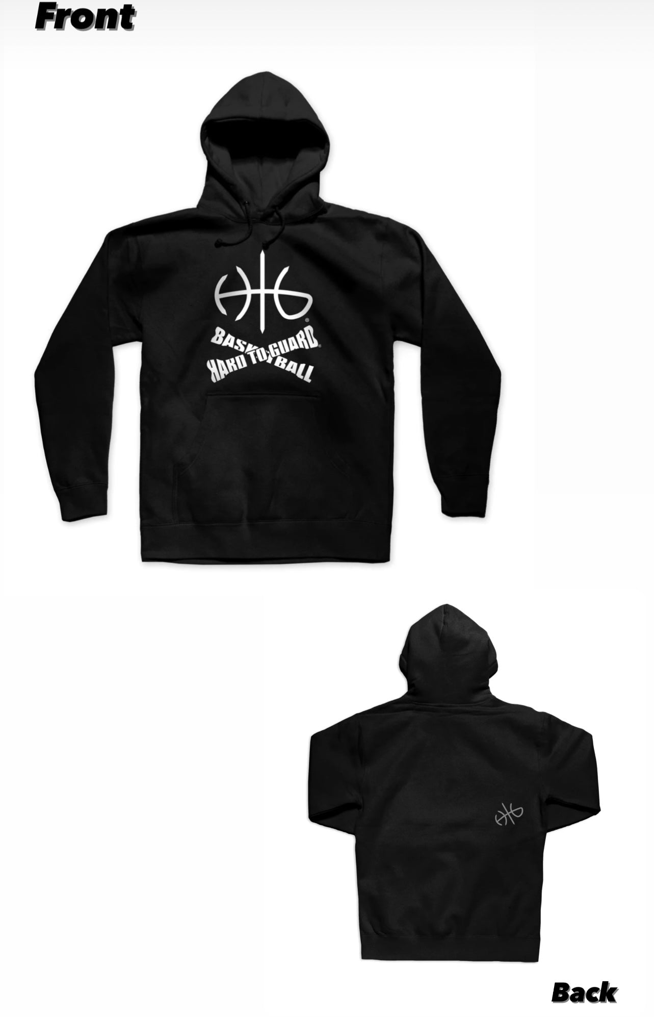 HtG "Skull and Bones Cross 'em up" Heavyweight Hoodie